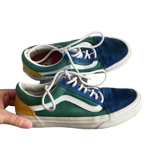 Vans Shoes - Vans Size 7 Old School Green and Blue Sneakers
